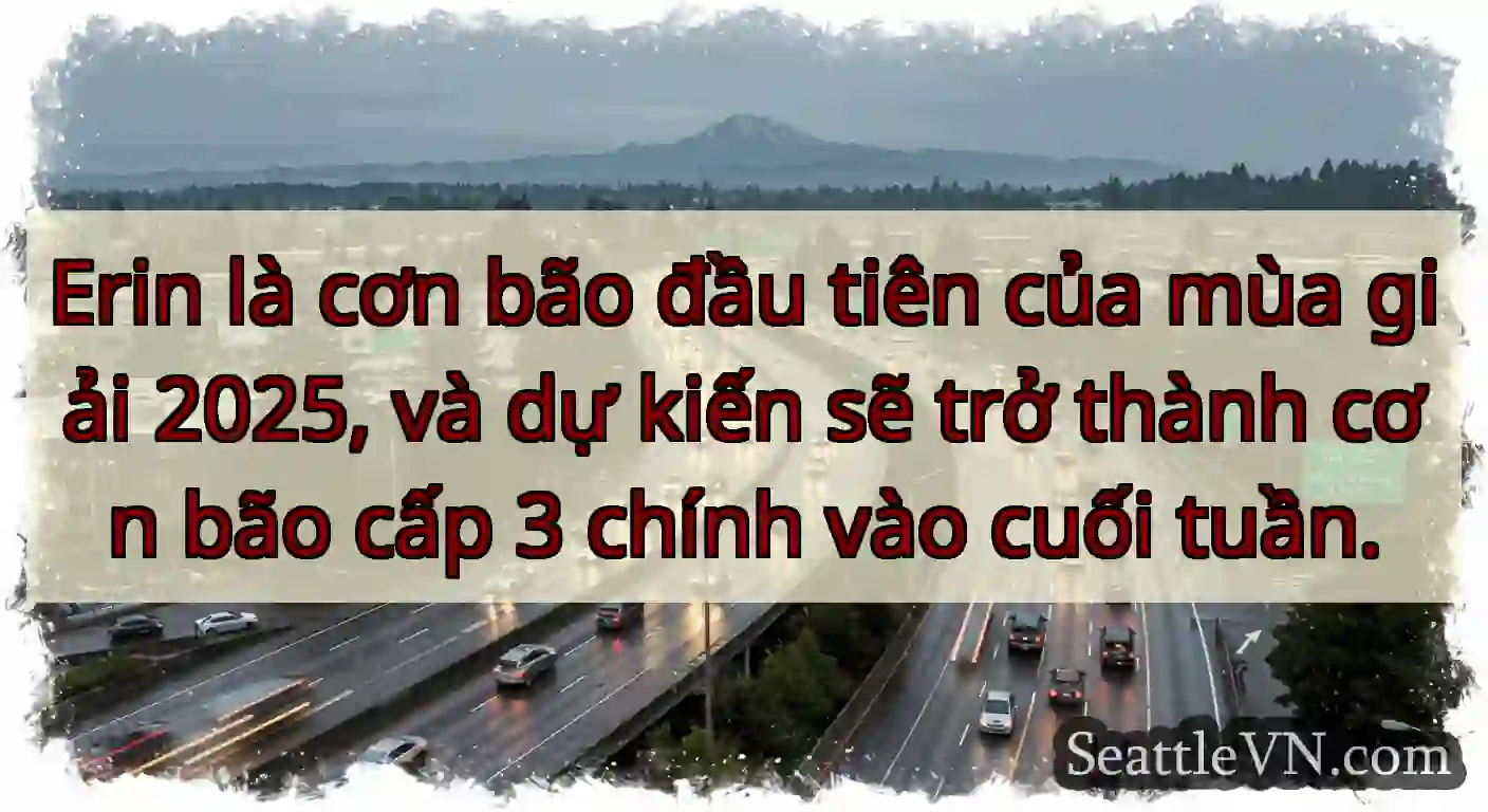 Erin là cơn bão đầu tiên của mùa giải 2025, và dự