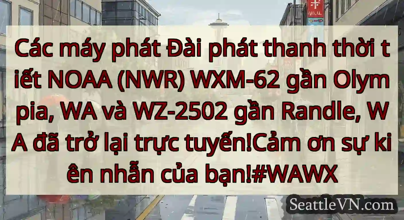 Các máy phát Đài phát thanh thời tiết NOAA (NWR)