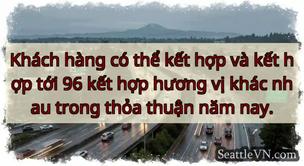 Khách hàng có thể kết hợp và kết hợp tới 96 kết