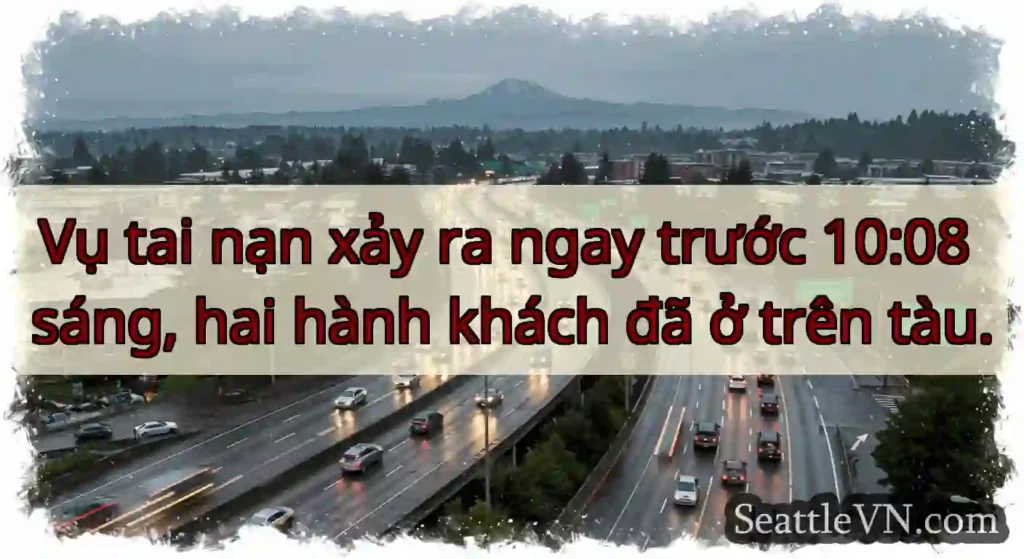 Vụ tai nạn xảy ra ngay trước 10:08 sáng, hai hành
