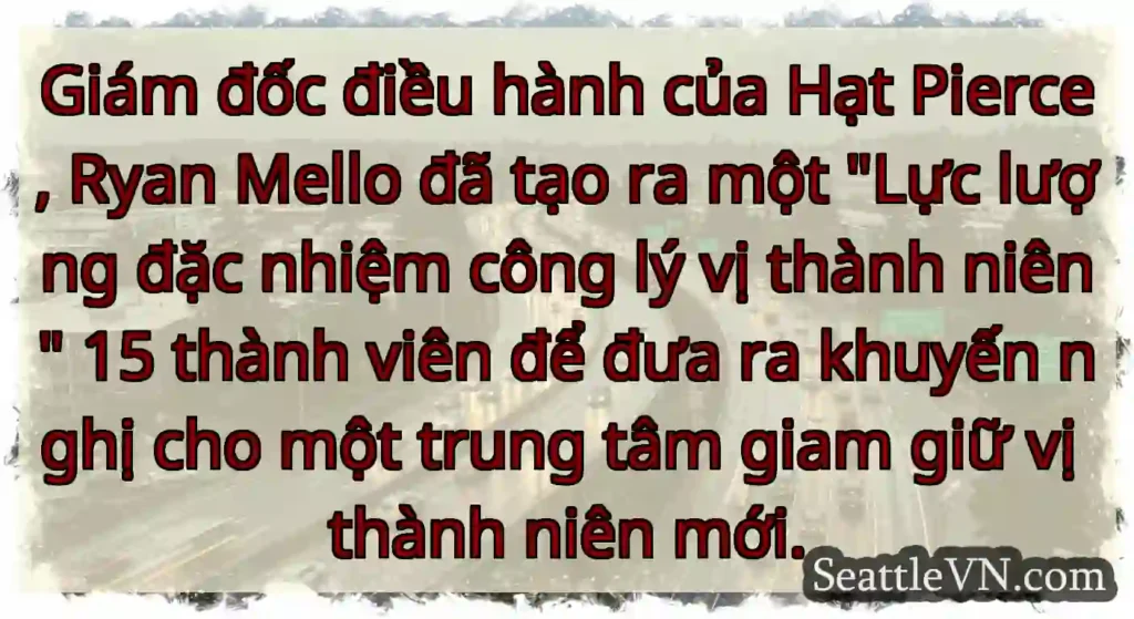 Giám đốc điều hành của Hạt Pierce, Ryan Mello đã