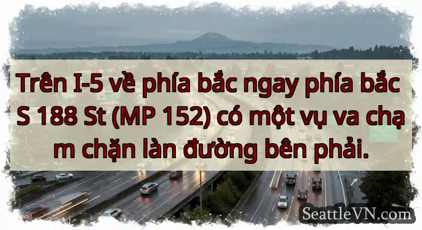 Trên I-5 về phía bắc ngay phía bắc S 188 St (MP