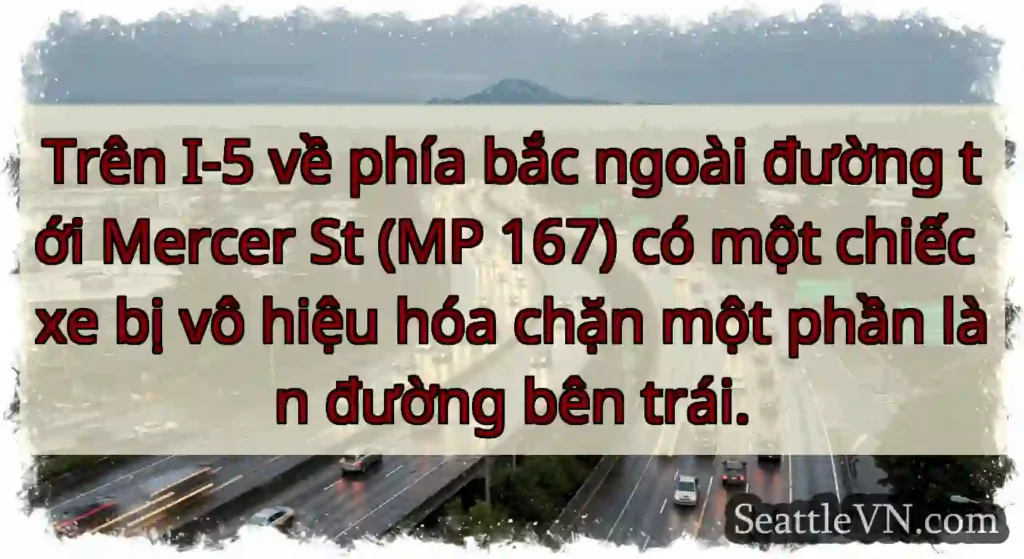 Trên I-5 về phía bắc ngoài đường tới Mercer St