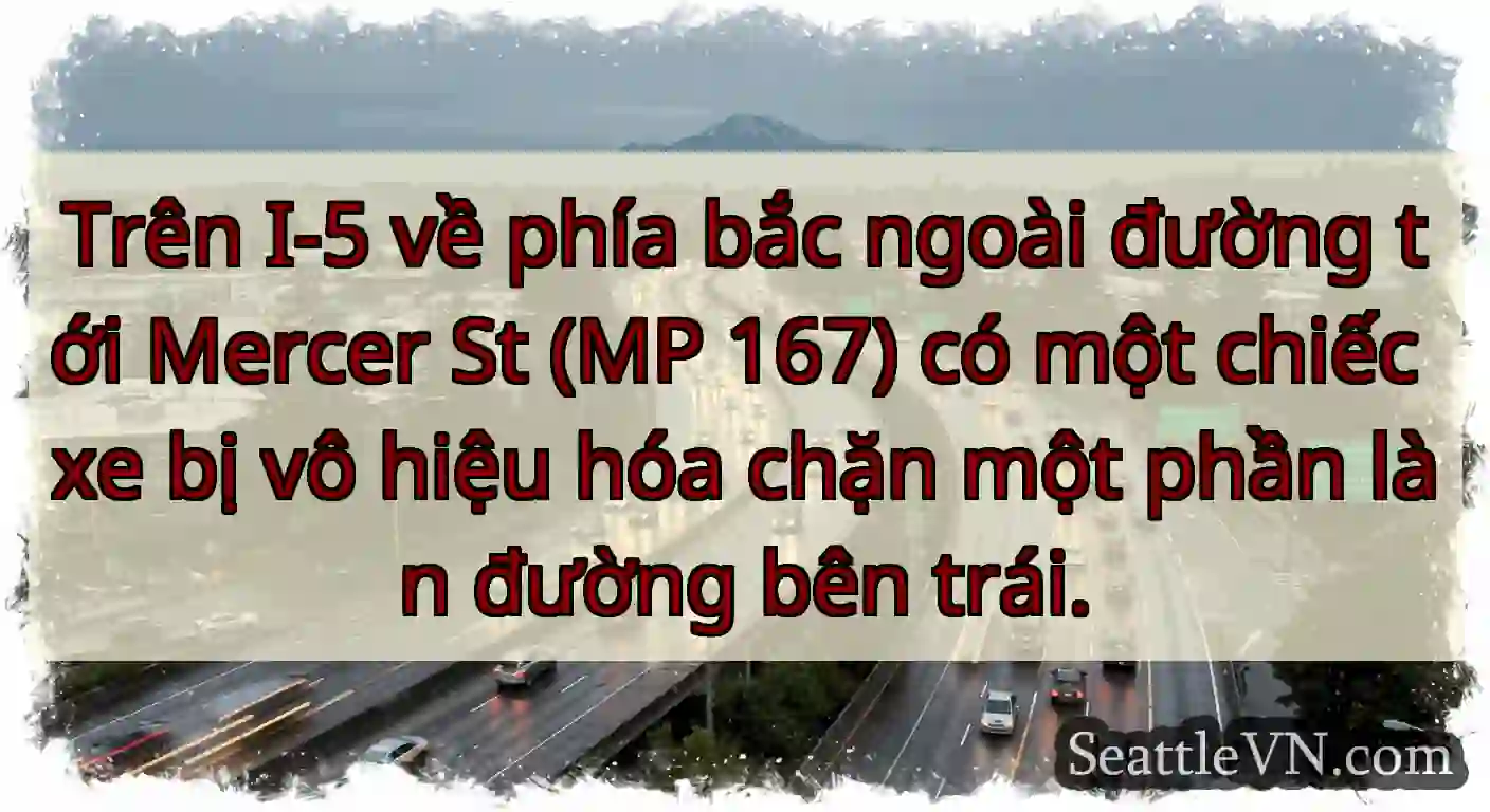 Trên I-5 về phía bắc ngoài đường tới Mercer St