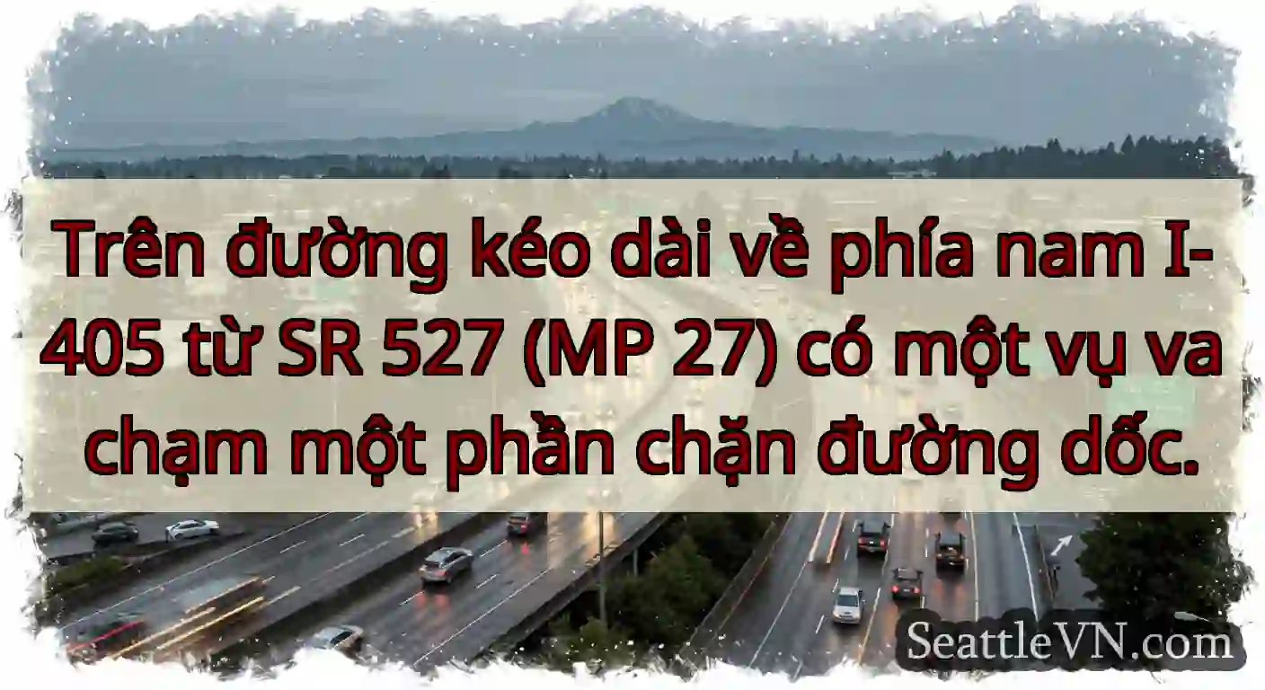 Trên đường kéo dài về phía nam I-405 từ SR 527
