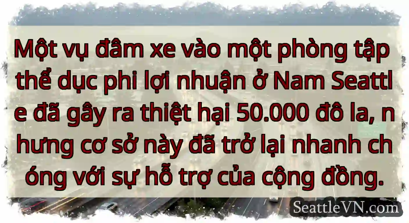 Một vụ đâm xe vào một phòng tập thể dục phi lợi