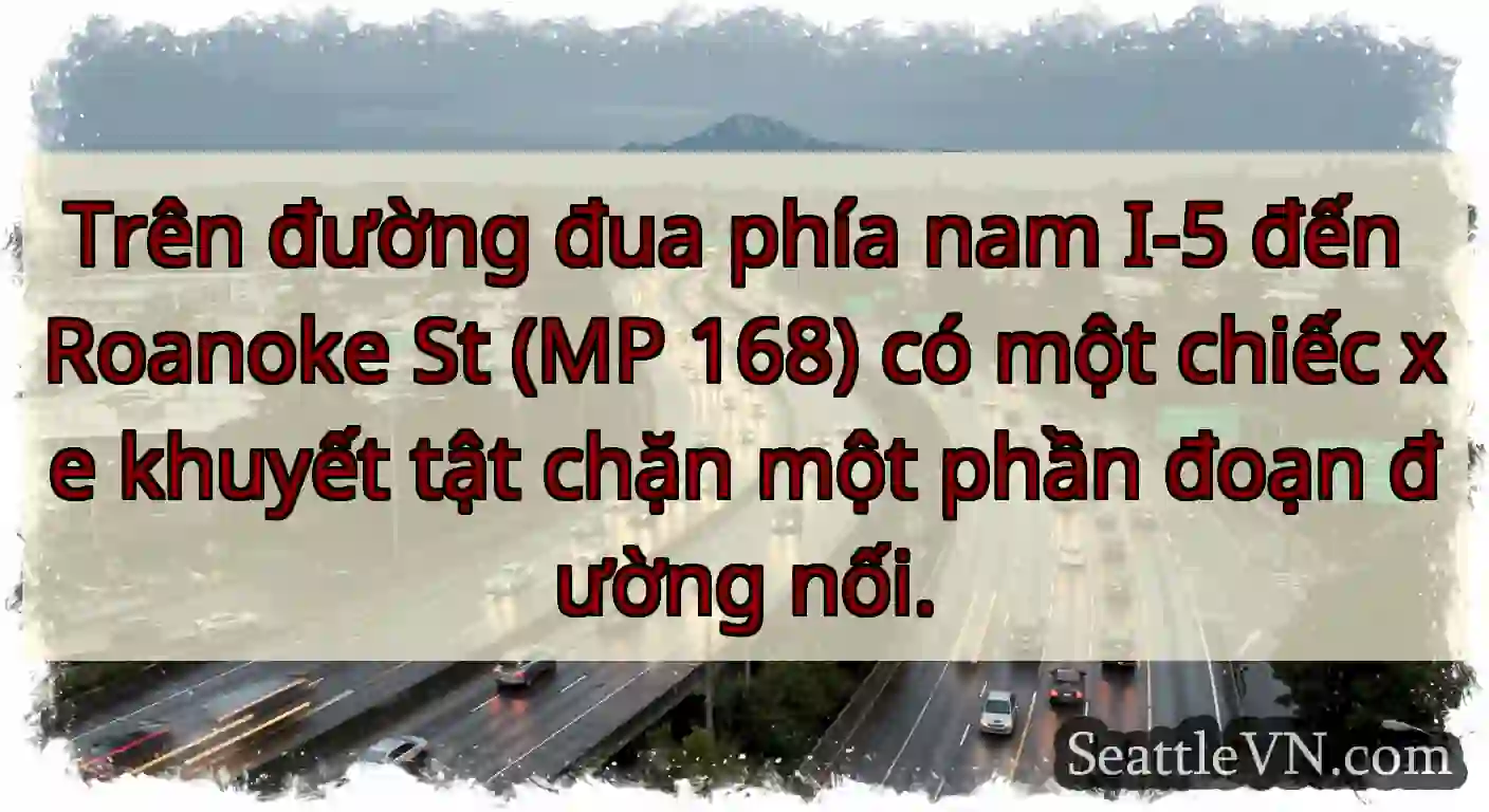 Trên đường đua phía nam I-5 đến Roanoke St (MP