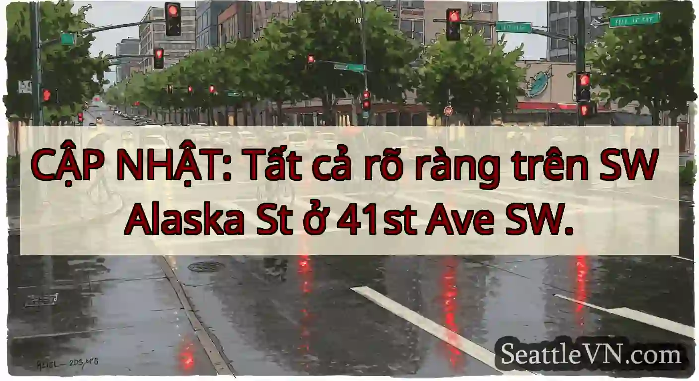 CẬP NHẬT: Tất cả rõ ràng trên SW Alaska St ở 41st