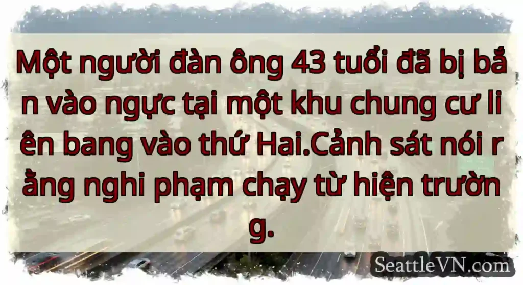 Một người đàn ông 43 tuổi đã bị bắn vào ngực tại