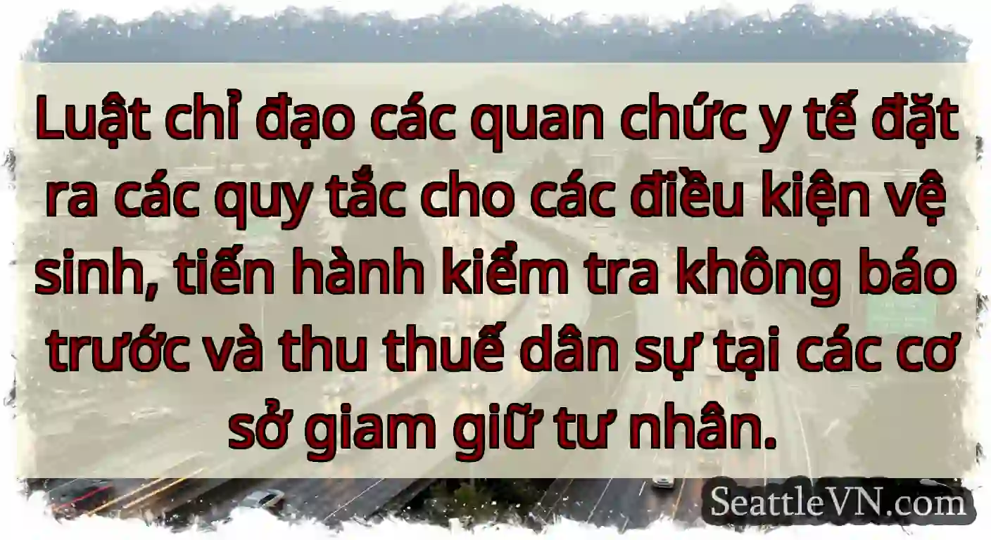Luật chỉ đạo các quan chức y tế đặt ra các quy