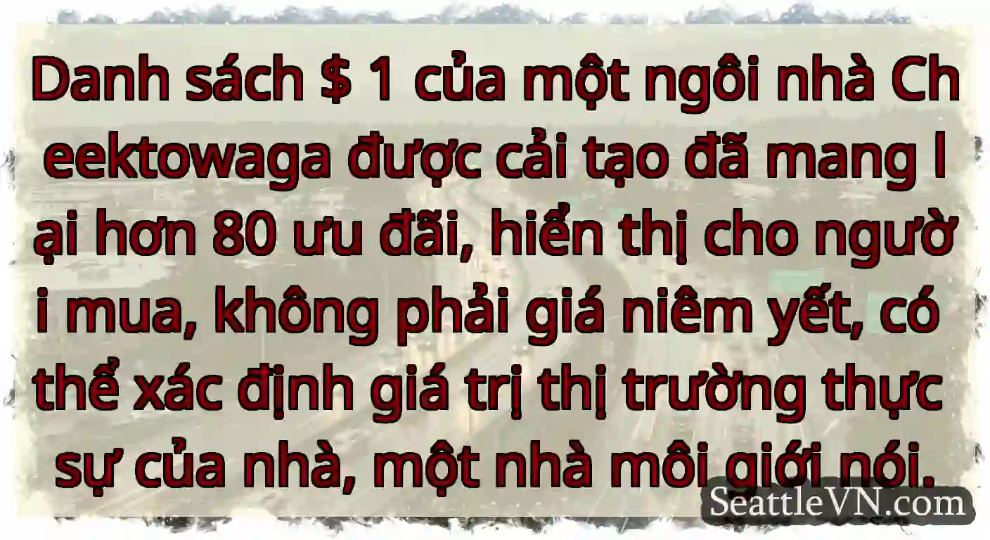 Danh sách $ 1 của một ngôi nhà Cheektowaga được