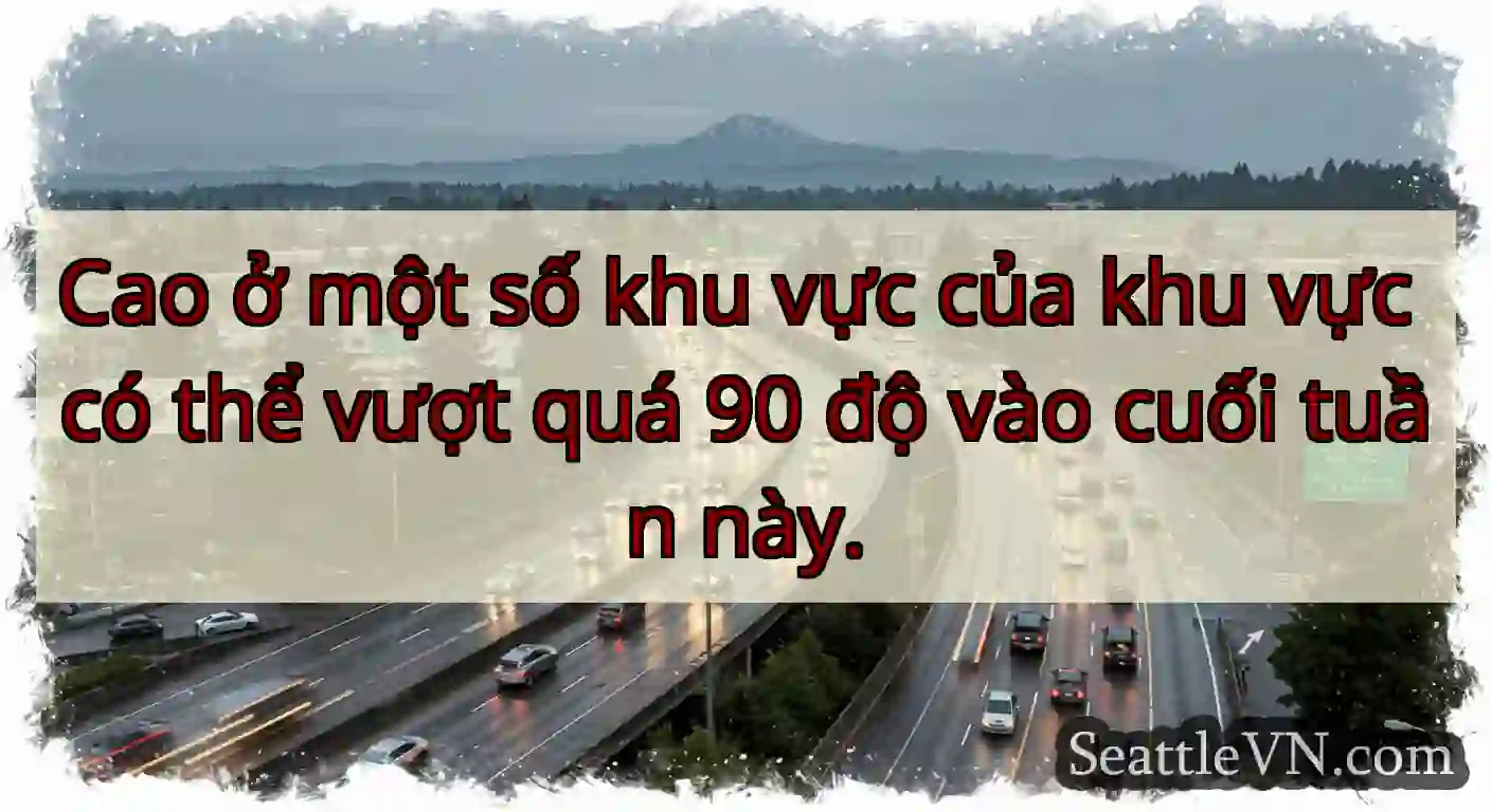 Cao ở một số khu vực của khu vực có thể vượt quá