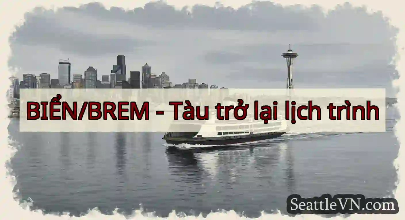 BIỂN/BREM - Tàu trở lại lịch trình