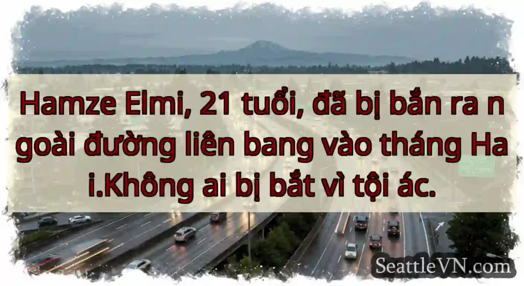 Hamze Elmi, 21 tuổi, đã bị bắn ra ngoài đường