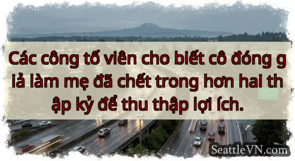 Các công tố viên cho biết cô đóng giả làm mẹ đã