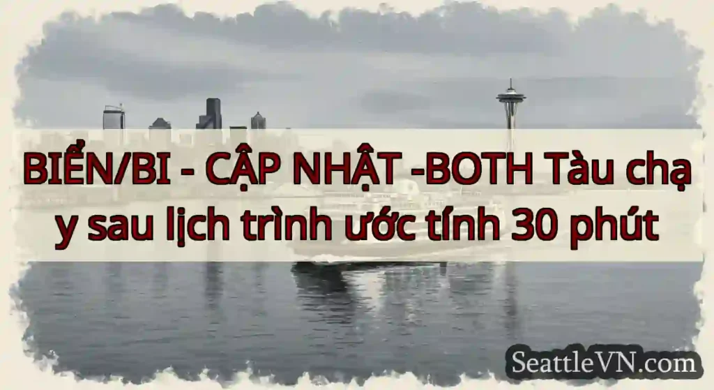 BIỂN/BI - CẬP NHẬT -BOTH Tàu chạy sau lịch trình