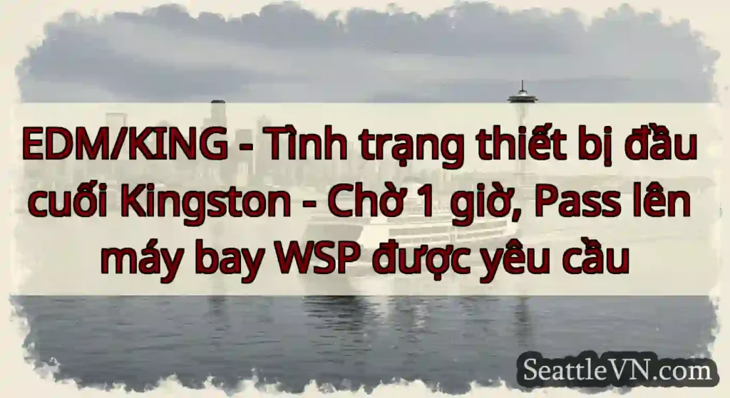 EDM/KING - Tình trạng thiết bị đầu cuối Kingston