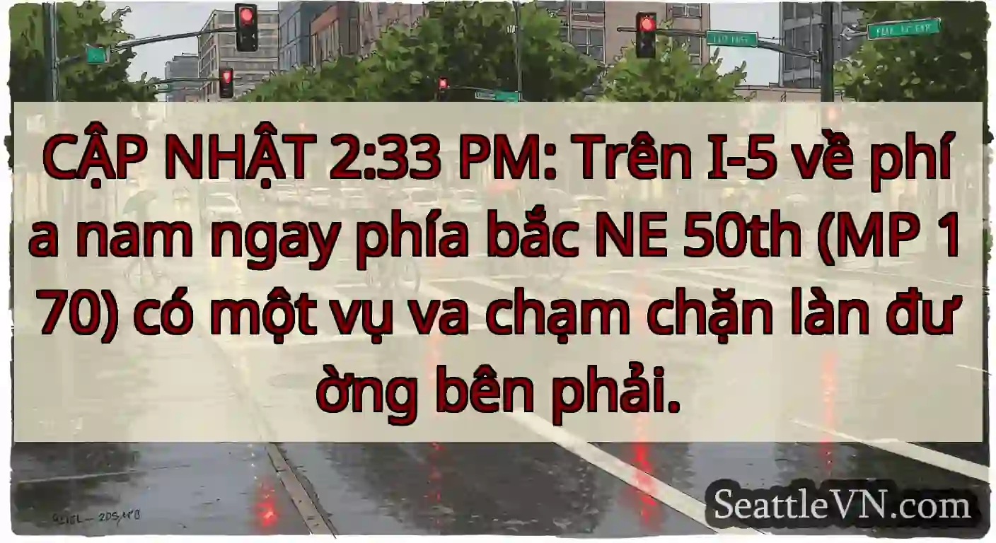 CẬP NHẬT 2:33 PM: Trên I-5 về phía nam ngay phía