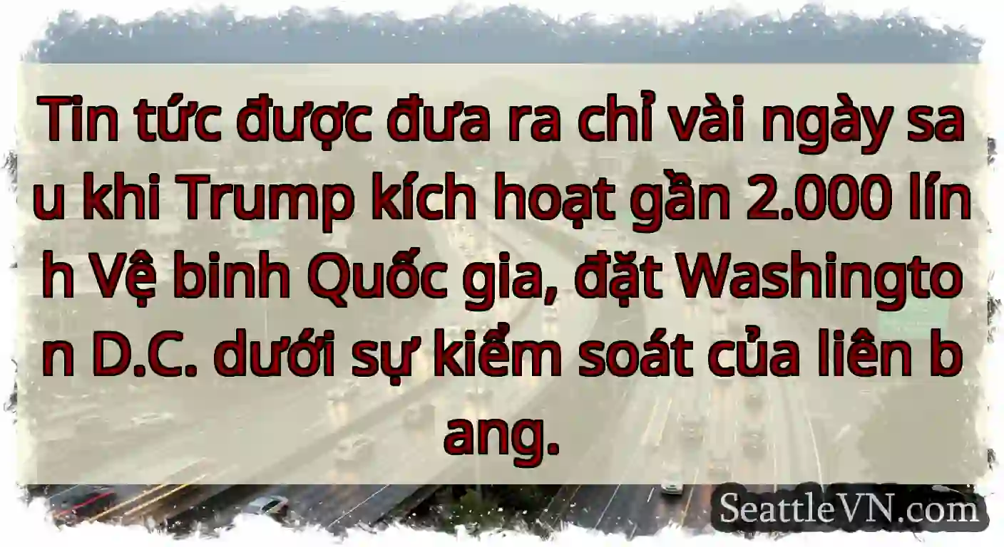 Tin tức được đưa ra chỉ vài ngày sau khi Trump
