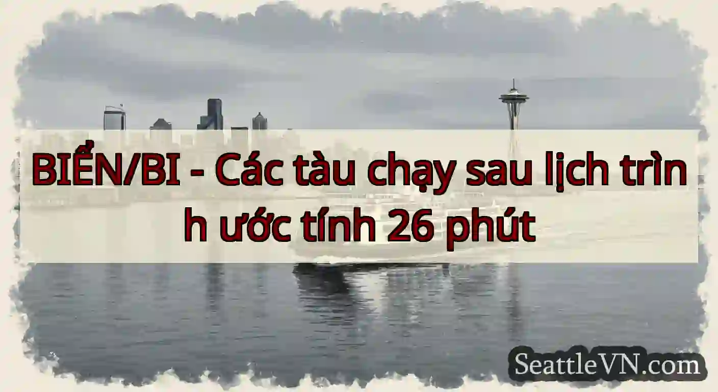 BIỂN/BI - Các tàu chạy sau lịch trình ước tính 26