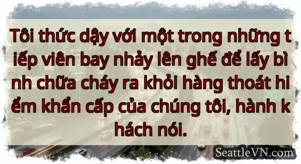 Tôi thức dậy với một trong những tiếp viên bay