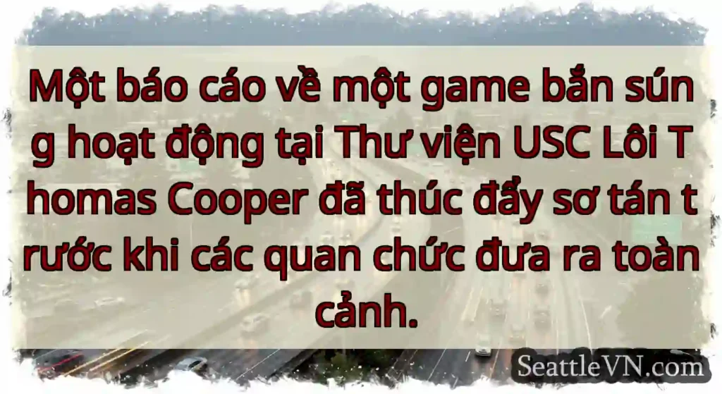 Một báo cáo về một game bắn súng hoạt động tại