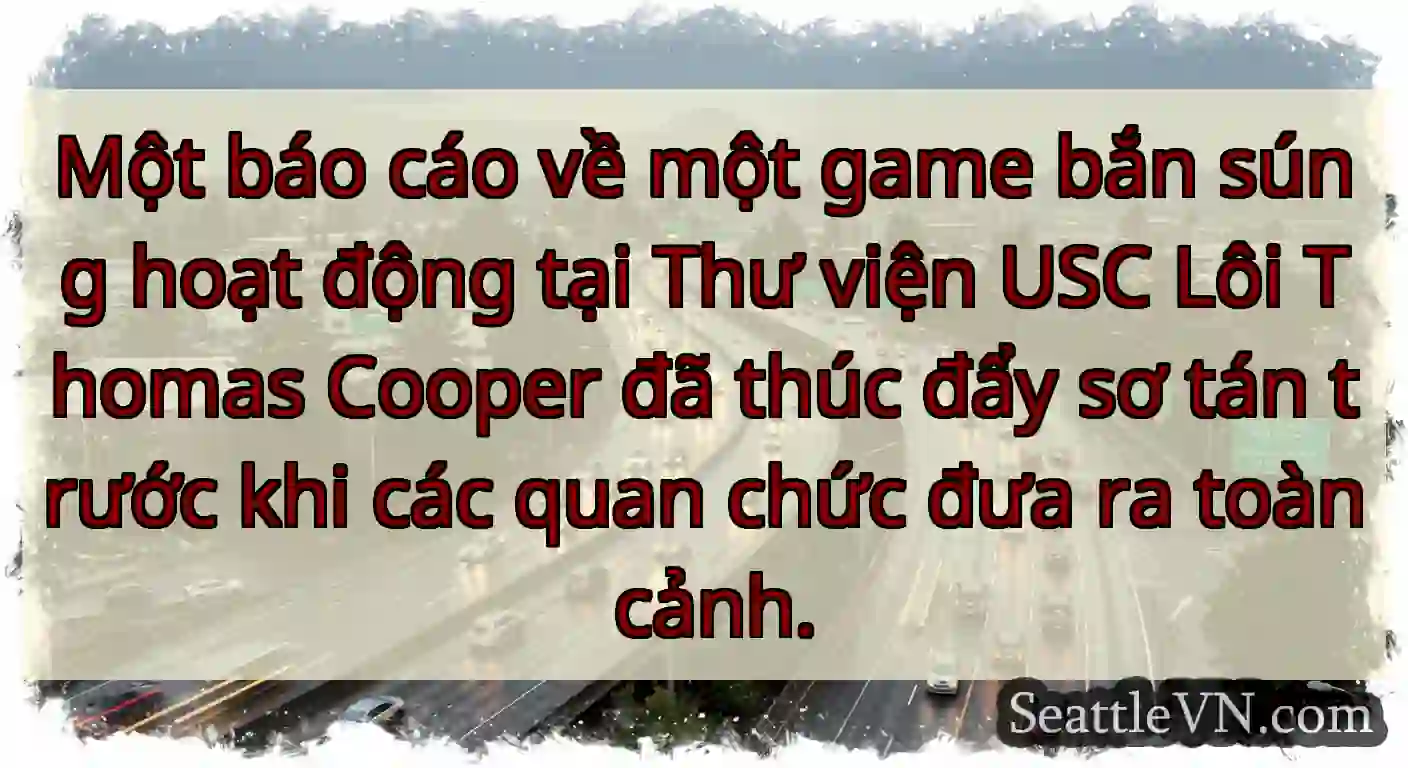 Một báo cáo về một game bắn súng hoạt động tại
