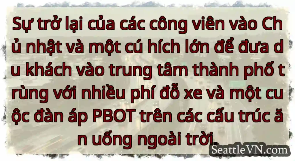Sự trở lại của các công viên vào Chủ nhật và một