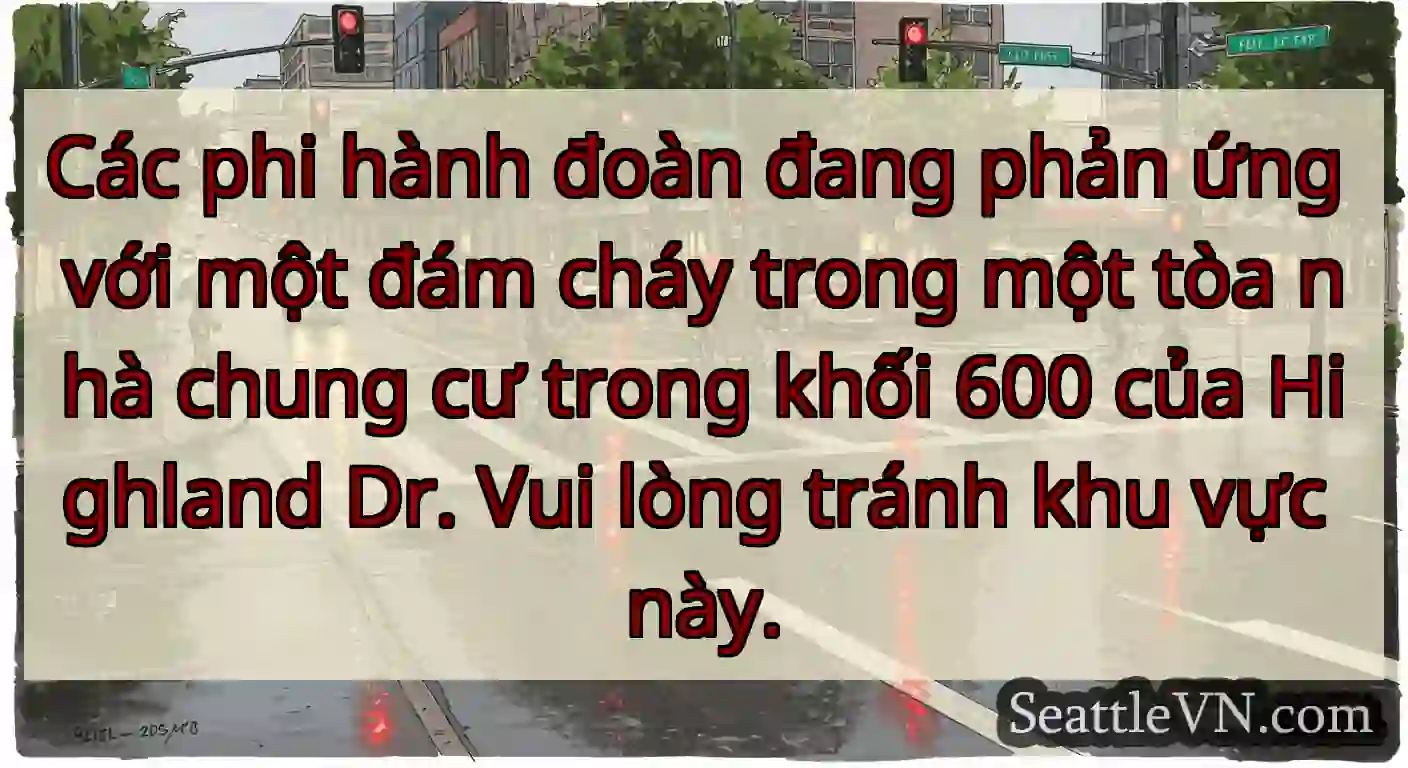 Các phi hành đoàn đang phản ứng với một đám cháy
