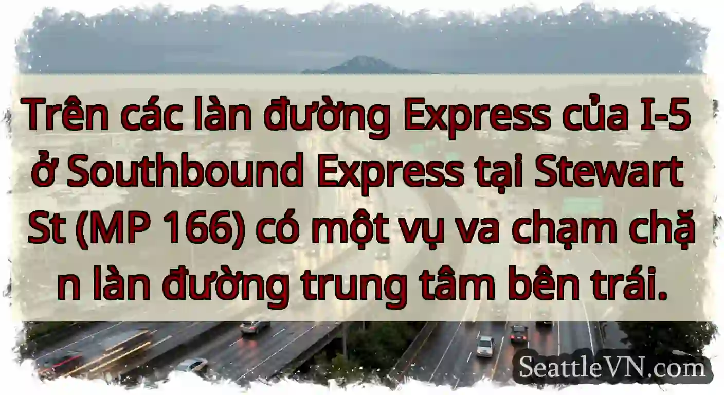Trên các làn đường Express của I-5 ở Southbound