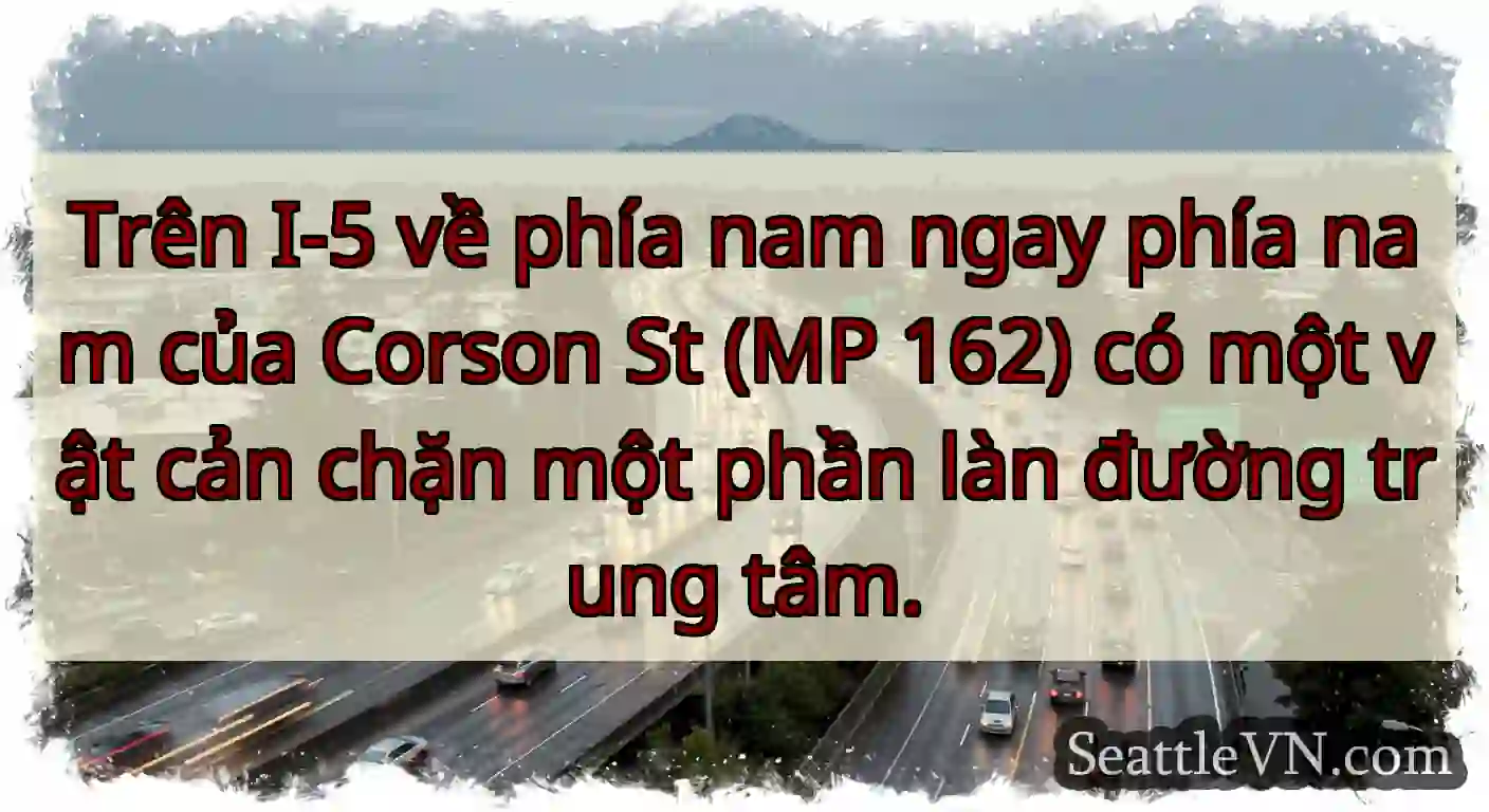 Trên I-5 về phía nam ngay phía nam của Corson St