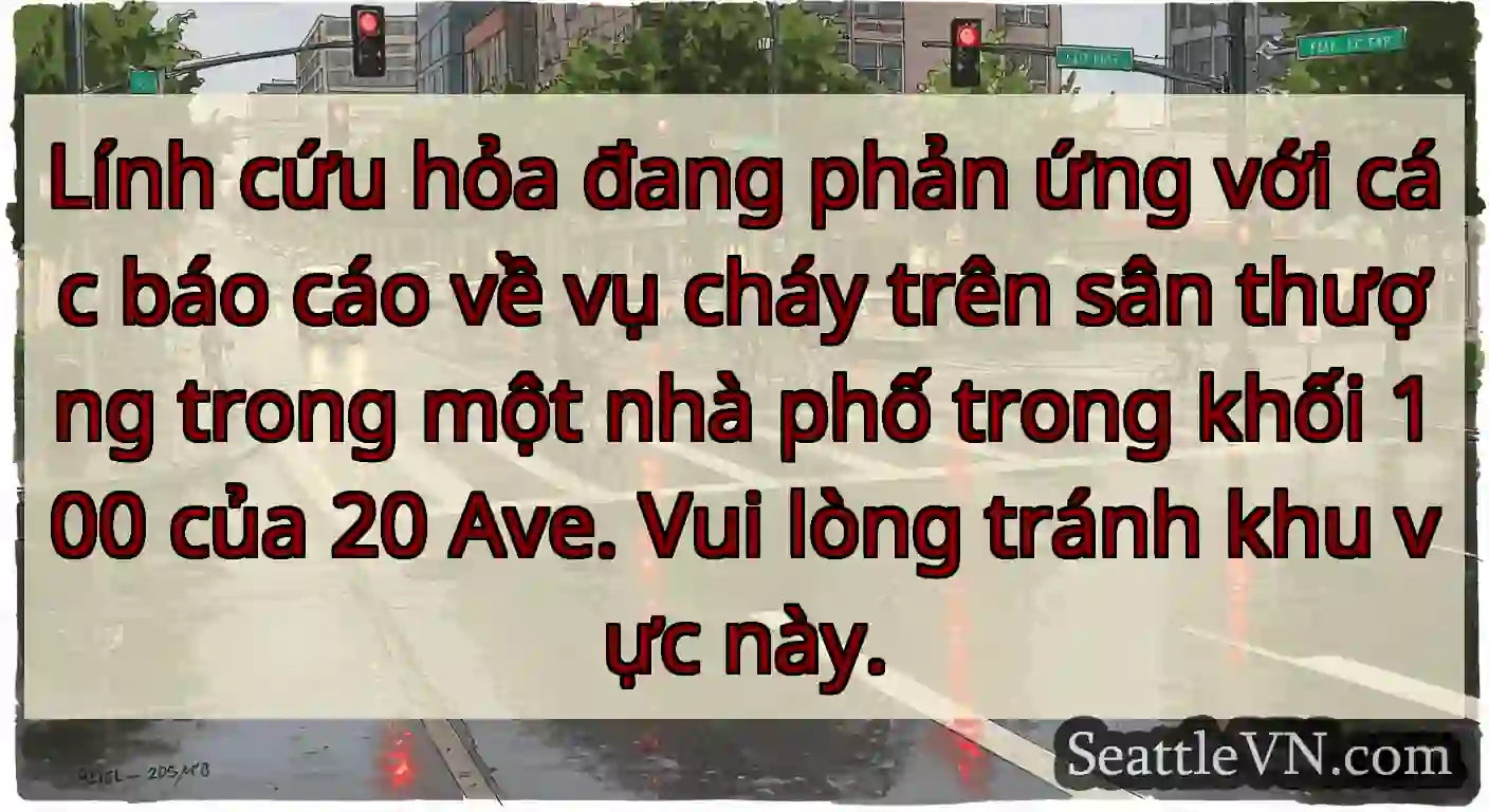 Lính cứu hỏa đang phản ứng với các báo cáo về vụ