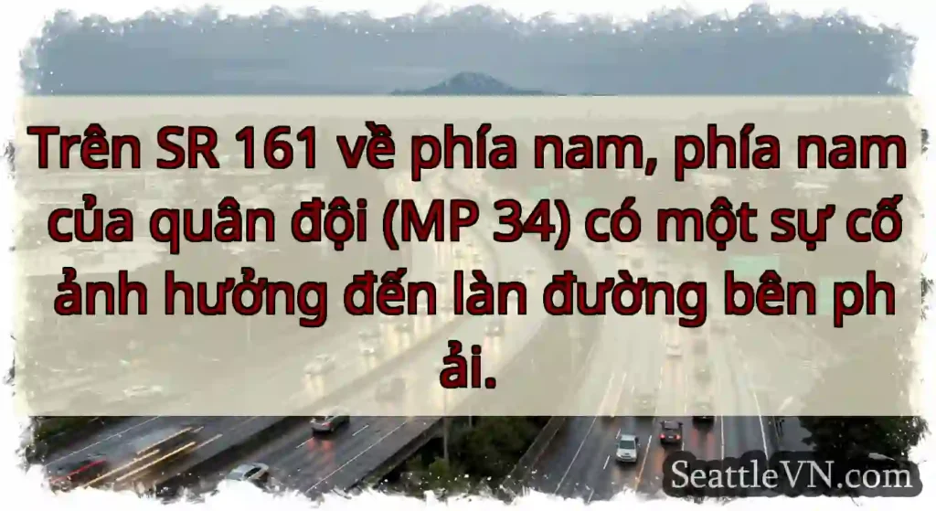Trên SR 161 về phía nam, phía nam của quân đội
