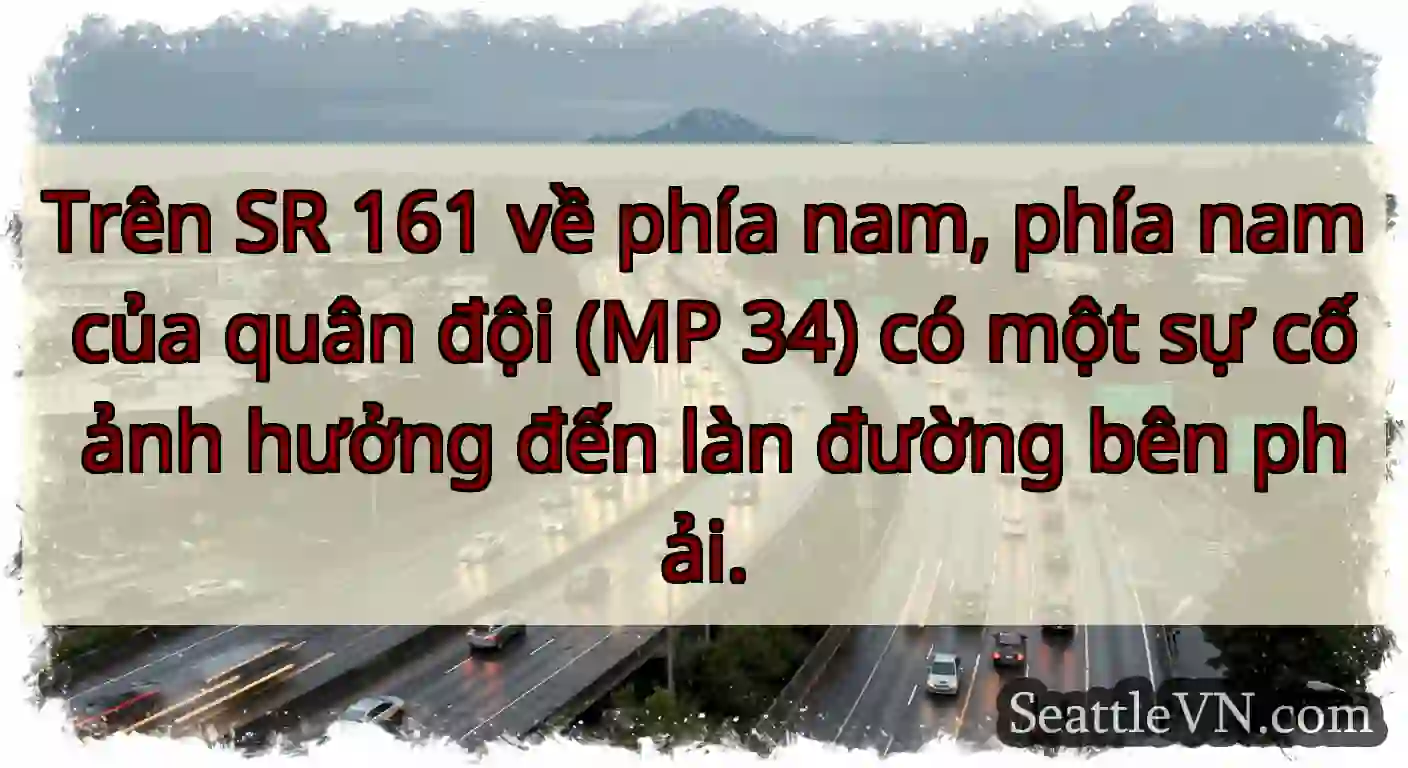 Trên SR 161 về phía nam, phía nam của quân đội