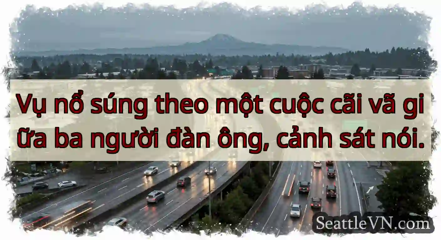 Vụ nổ súng theo một cuộc cãi vã giữa ba người đàn