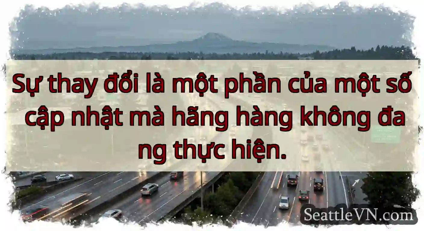 Sự thay đổi là một phần của một số cập nhật mà
