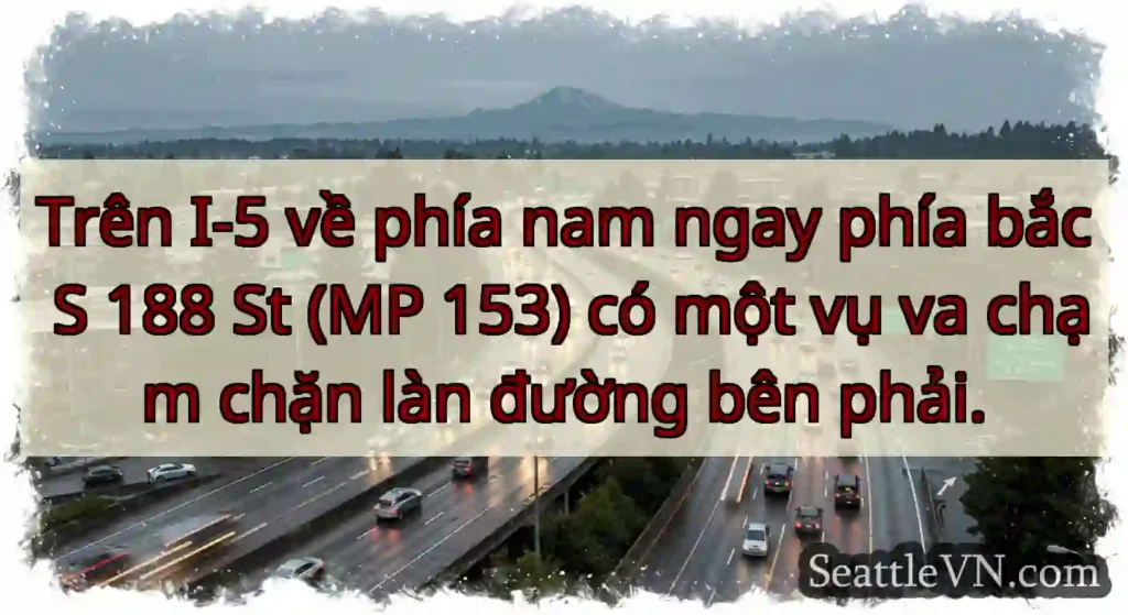 Trên I-5 về phía nam ngay phía bắc S 188 St (MP