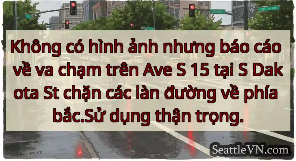 Không có hình ảnh nhưng báo cáo về va chạm trên