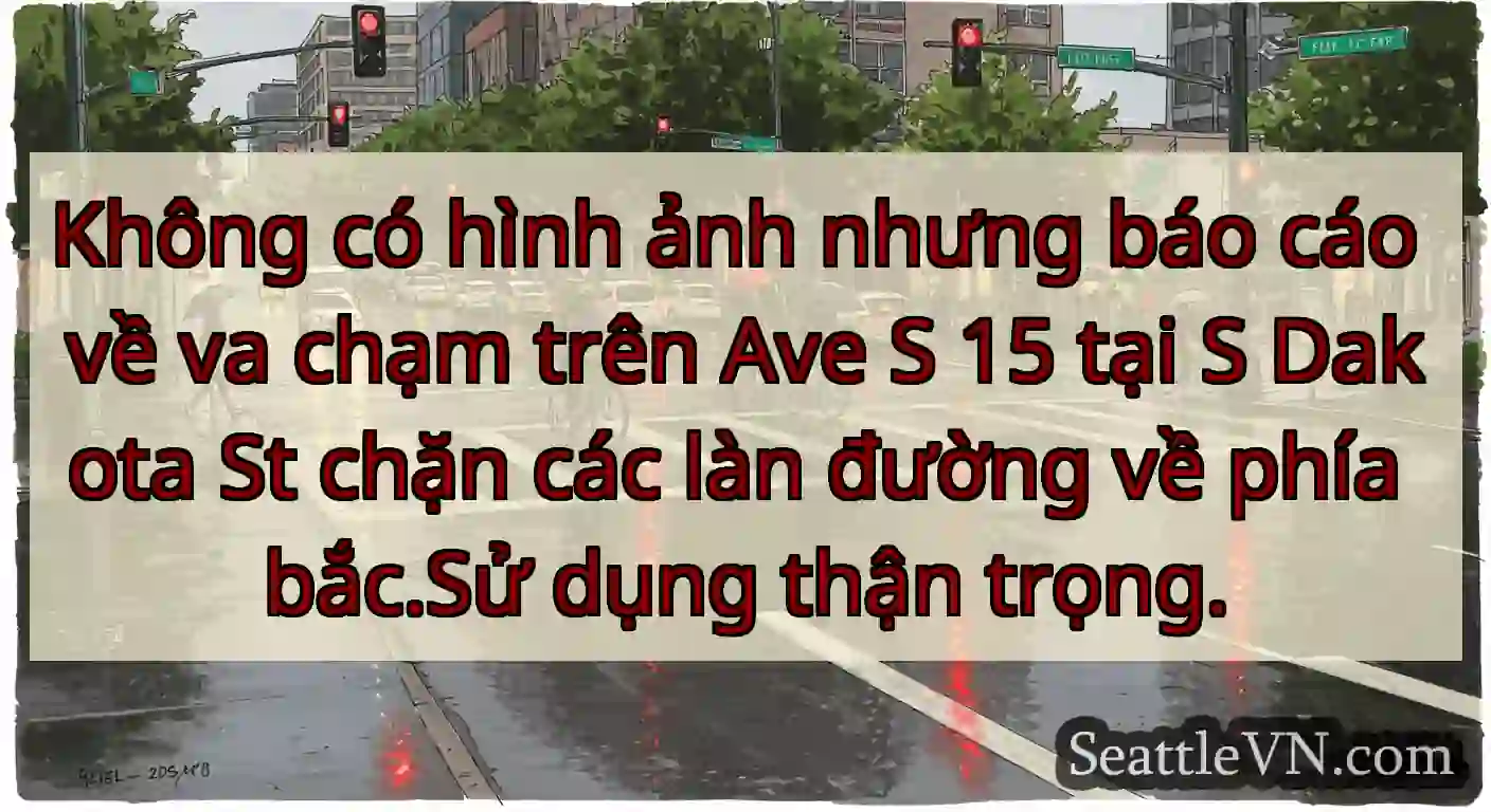 Không có hình ảnh nhưng báo cáo về va chạm trên