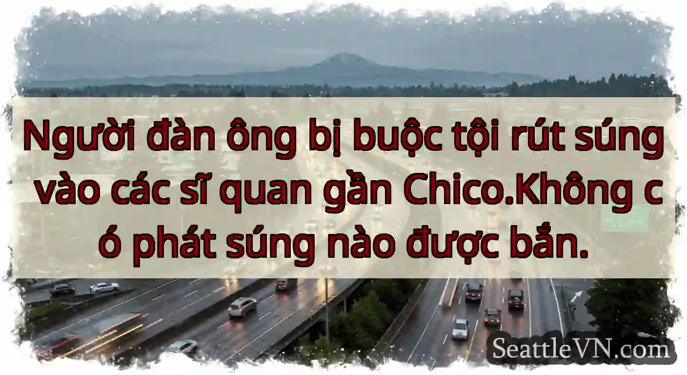 Người đàn ông bị buộc tội rút súng vào các sĩ