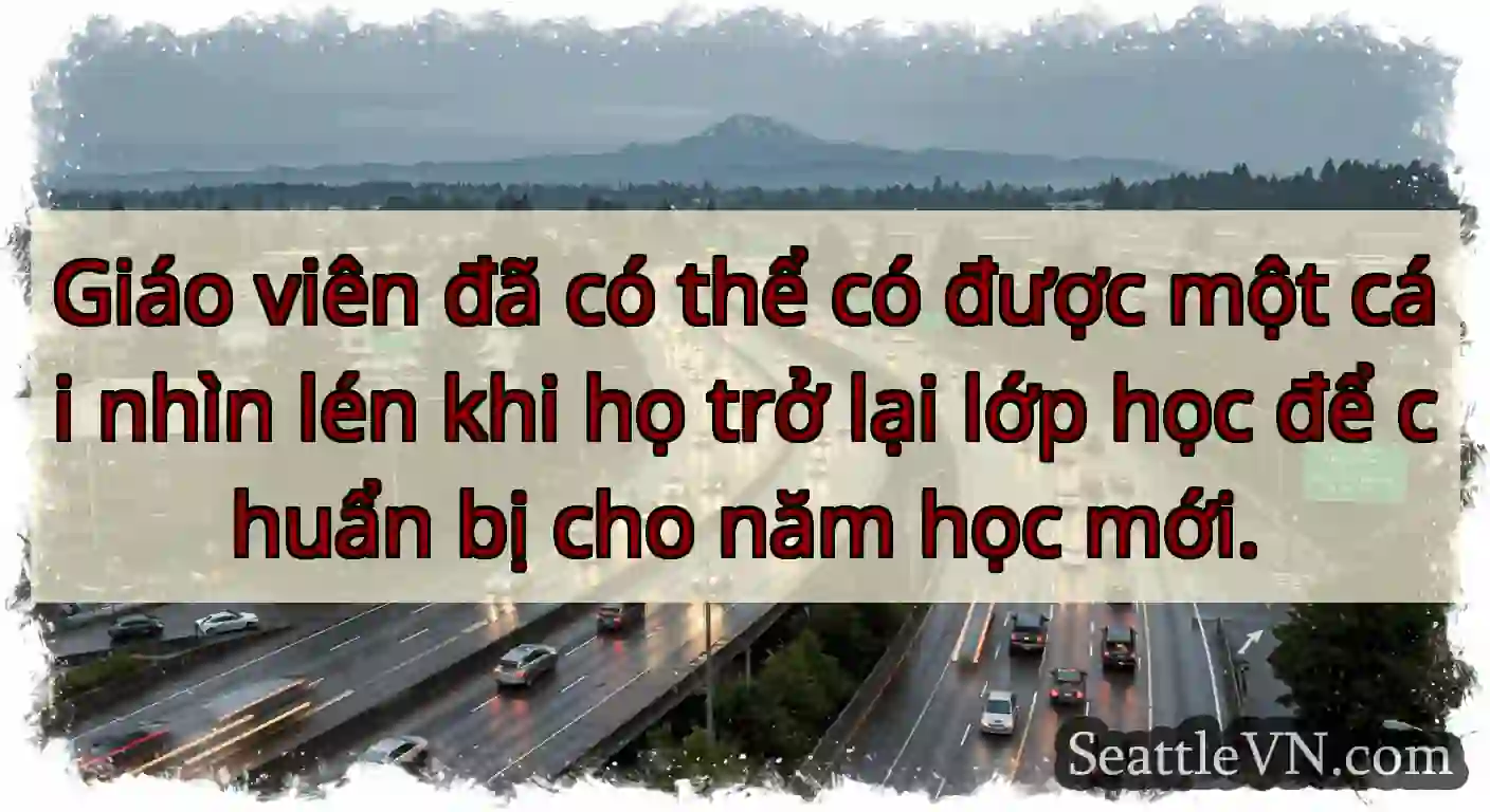 Giáo viên đã có thể có được một cái nhìn lén khi