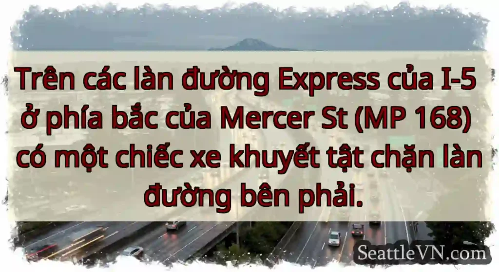 Trên các làn đường Express của I-5 ở phía bắc của