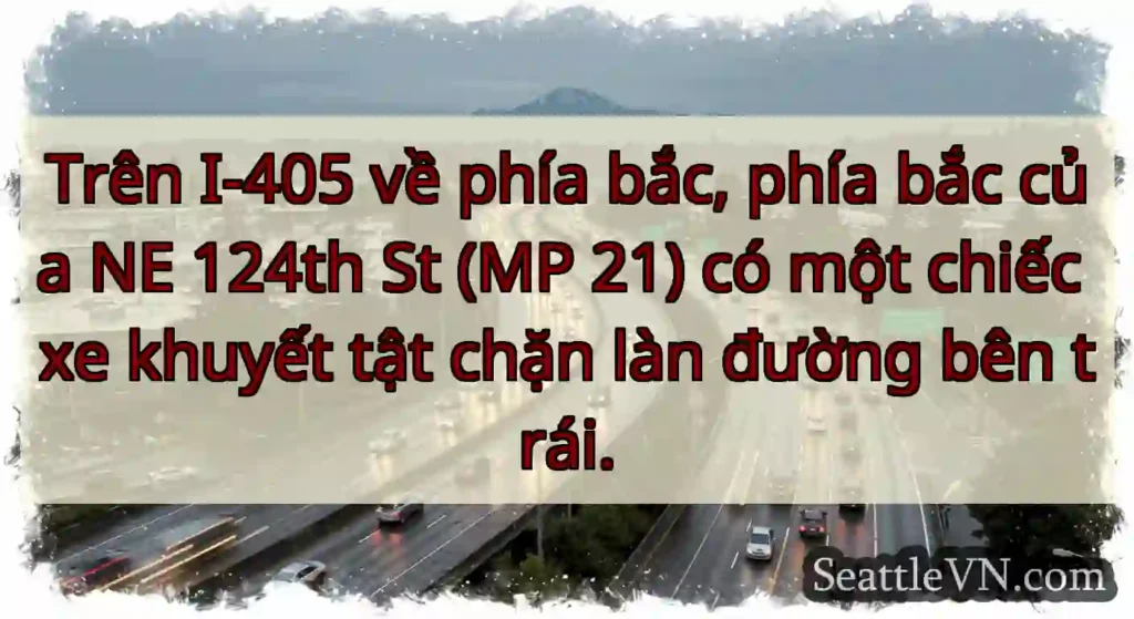 Trên I-405 về phía bắc, phía bắc của NE 124th St