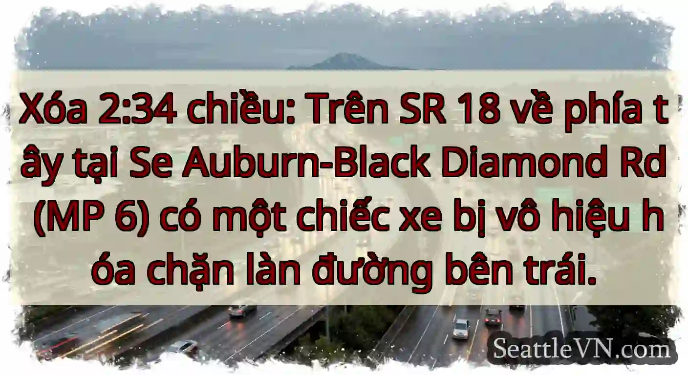 Xóa 2:34 chiều: Trên SR 18 về phía tây tại Se