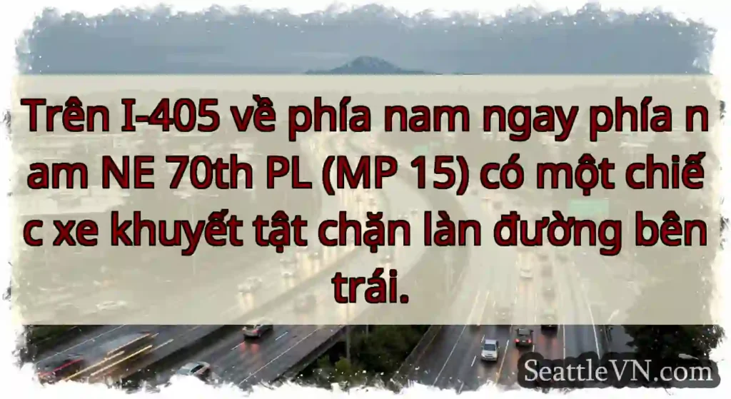 Trên I-405 về phía nam ngay phía nam NE 70th PL