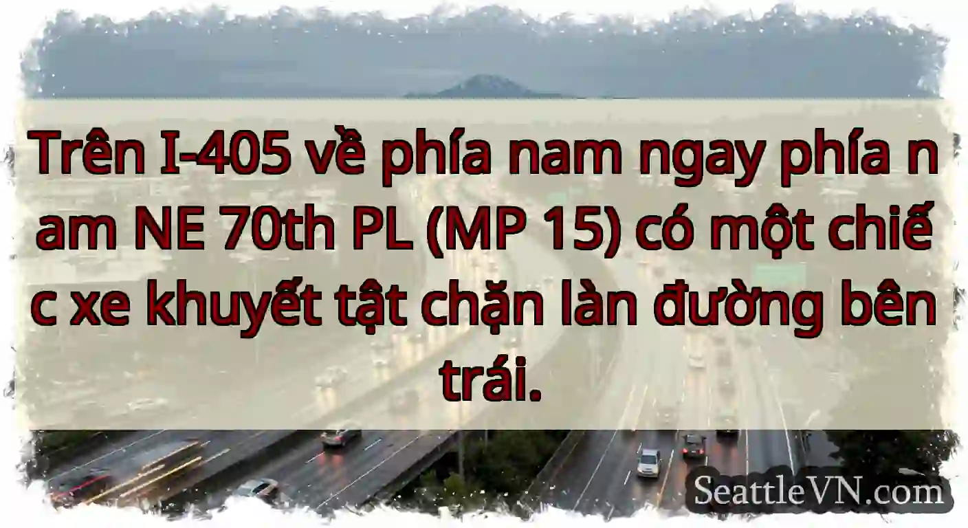 Trên I-405 về phía nam ngay phía nam NE 70th PL