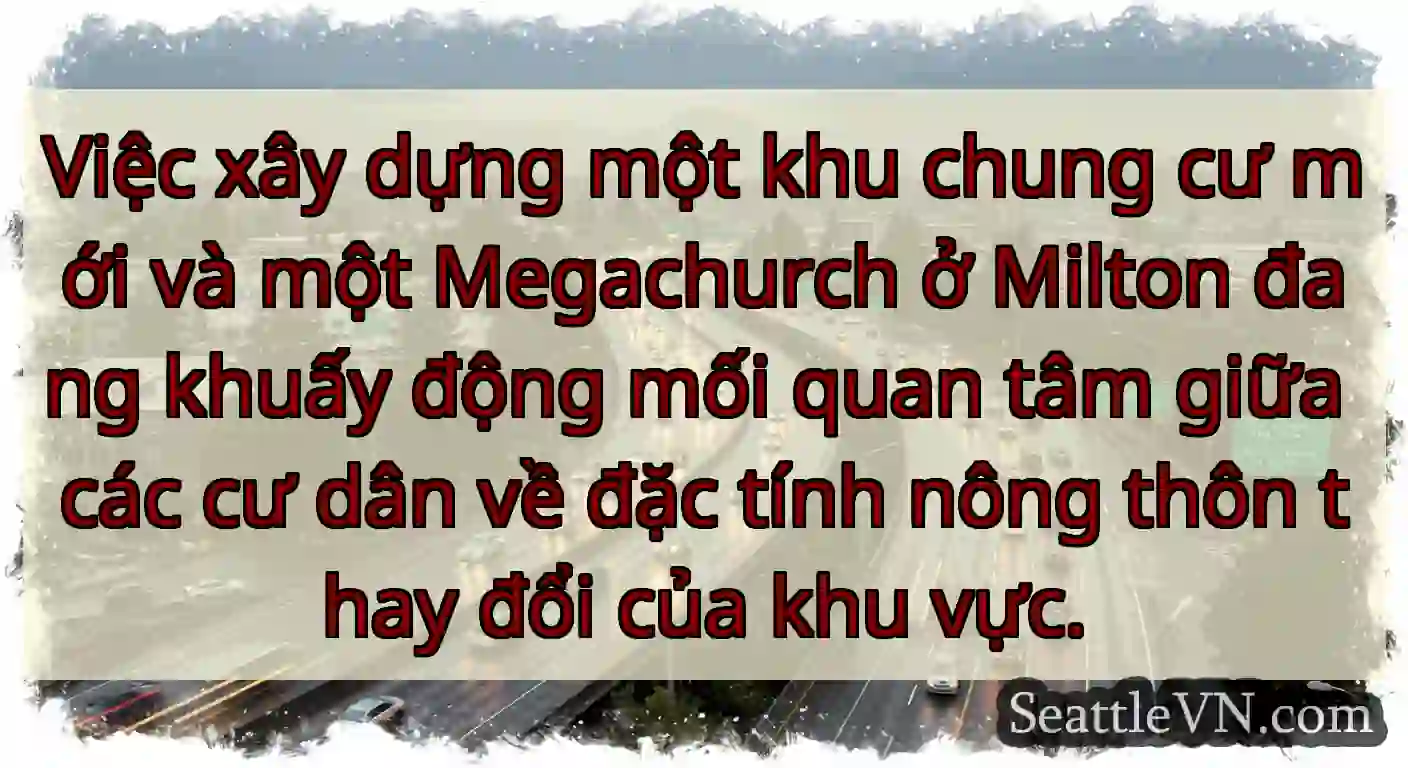 Việc xây dựng một khu chung cư mới và một