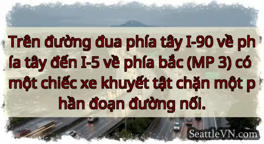 Trên đường đua phía tây I-90 về phía tây đến I-5
