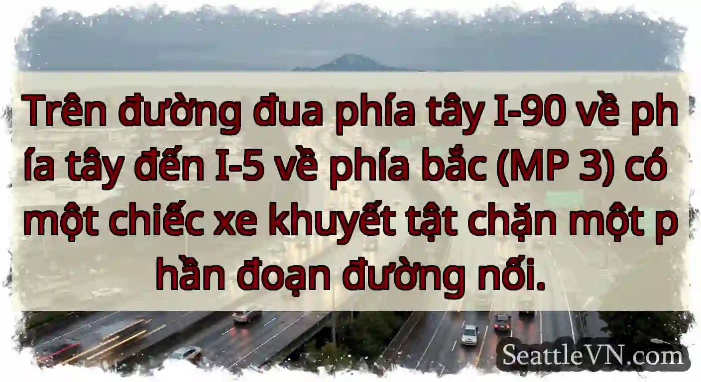 Trên đường đua phía tây I-90 về phía tây đến I-5