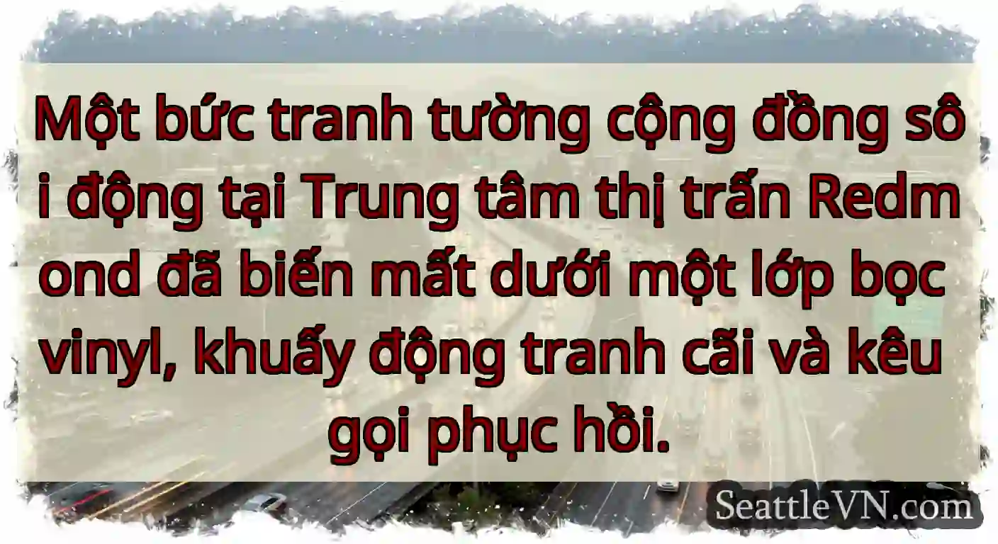 Một bức tranh tường cộng đồng sôi động tại Trung